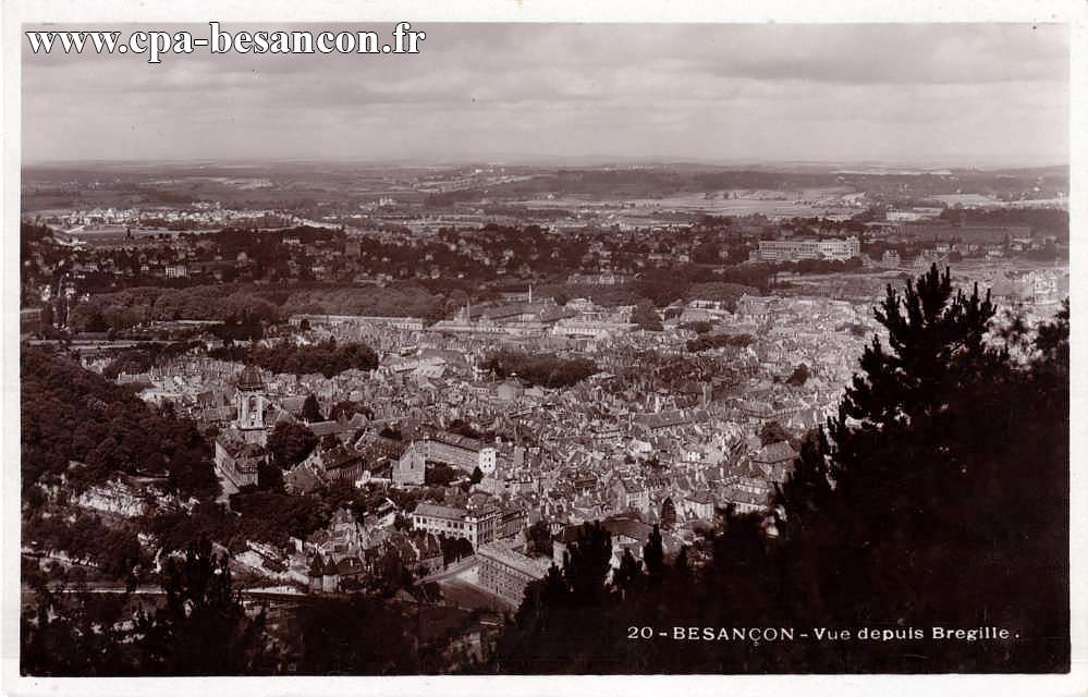 20 - BESANÇON - Vue depuis Bregille